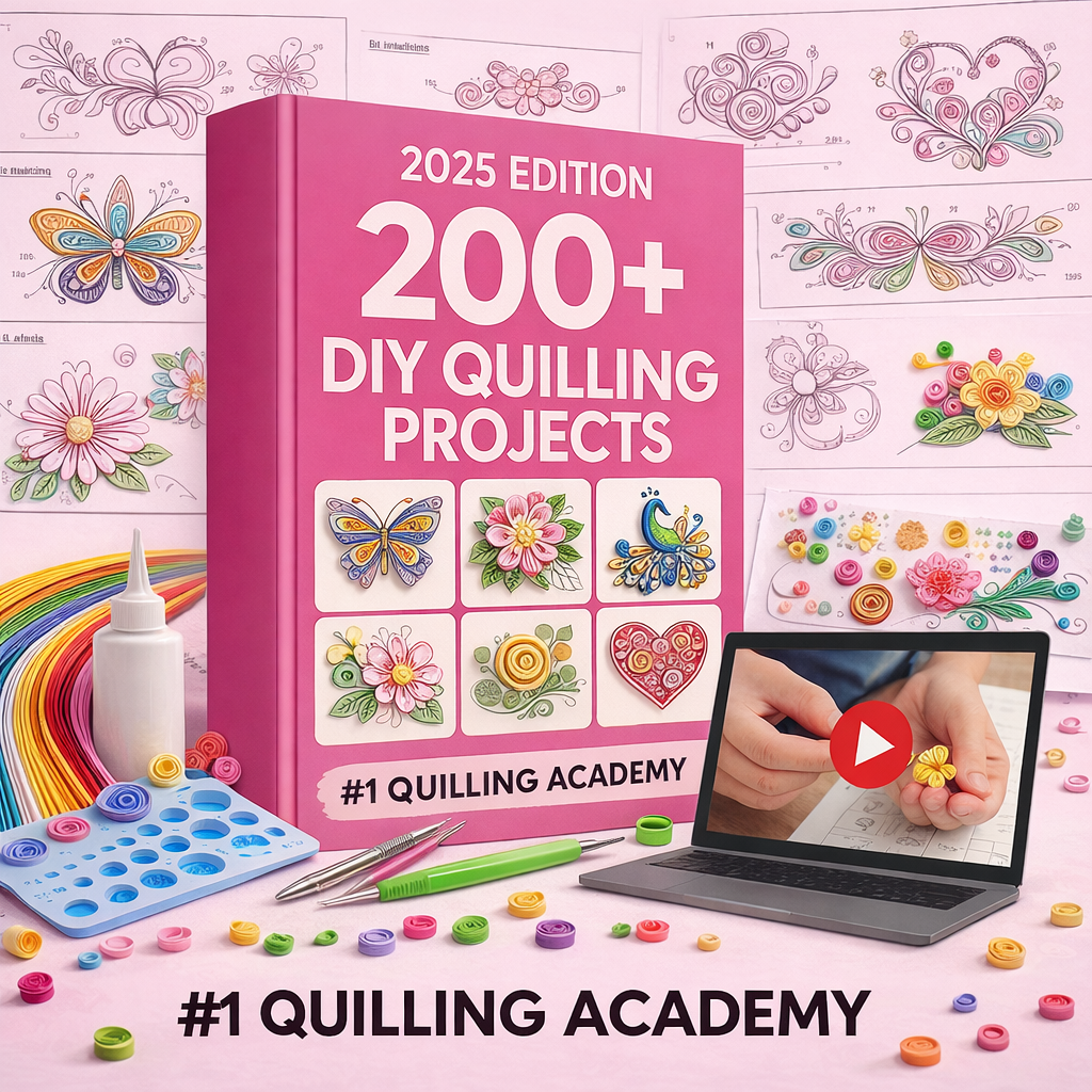 The Quilling Academy - (Full Video-Course - 500+ Patterns - 100+ Projects - Bonuses - Lifetime Access)